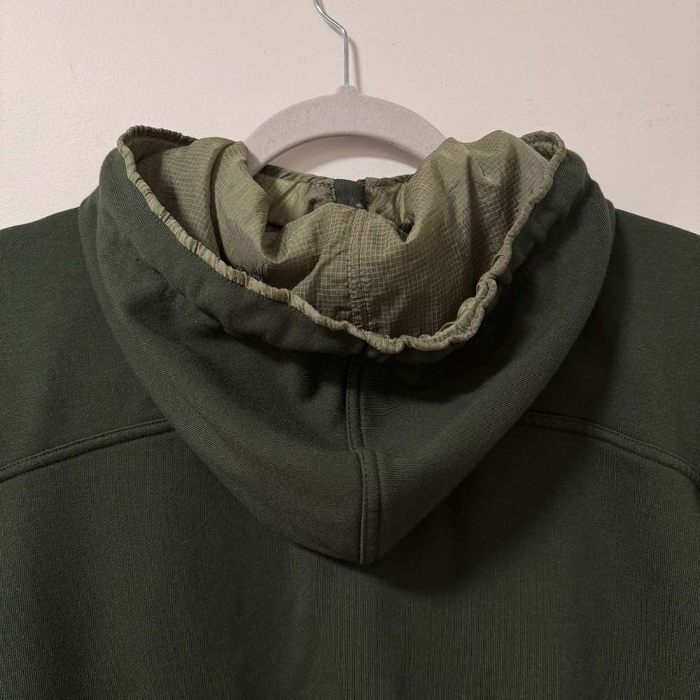 Athleta Ascend Warm Up Hoodie Sweatshirt Tuscan Olive Green Gorpcore Outdoor XS - Picture 6 of 9